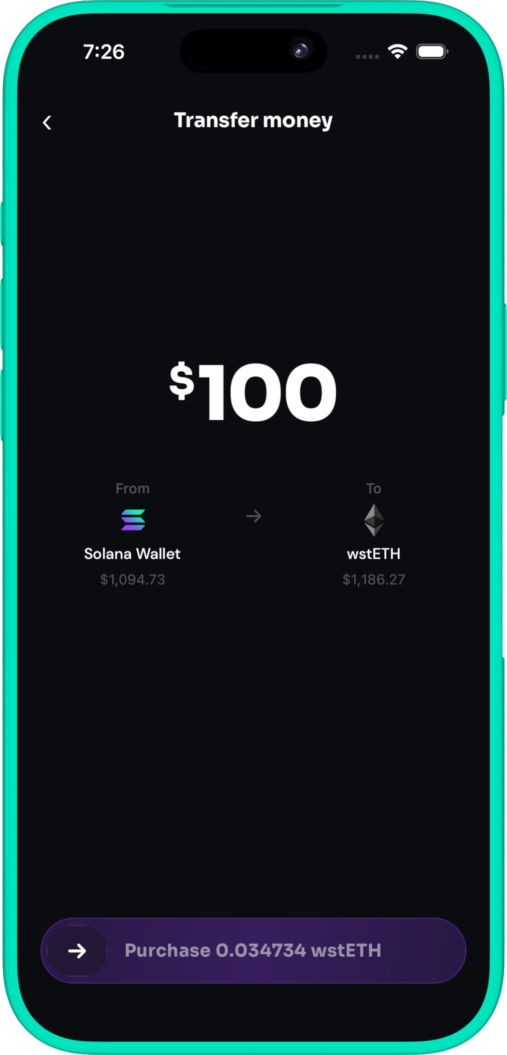 Monet swap into staked assets