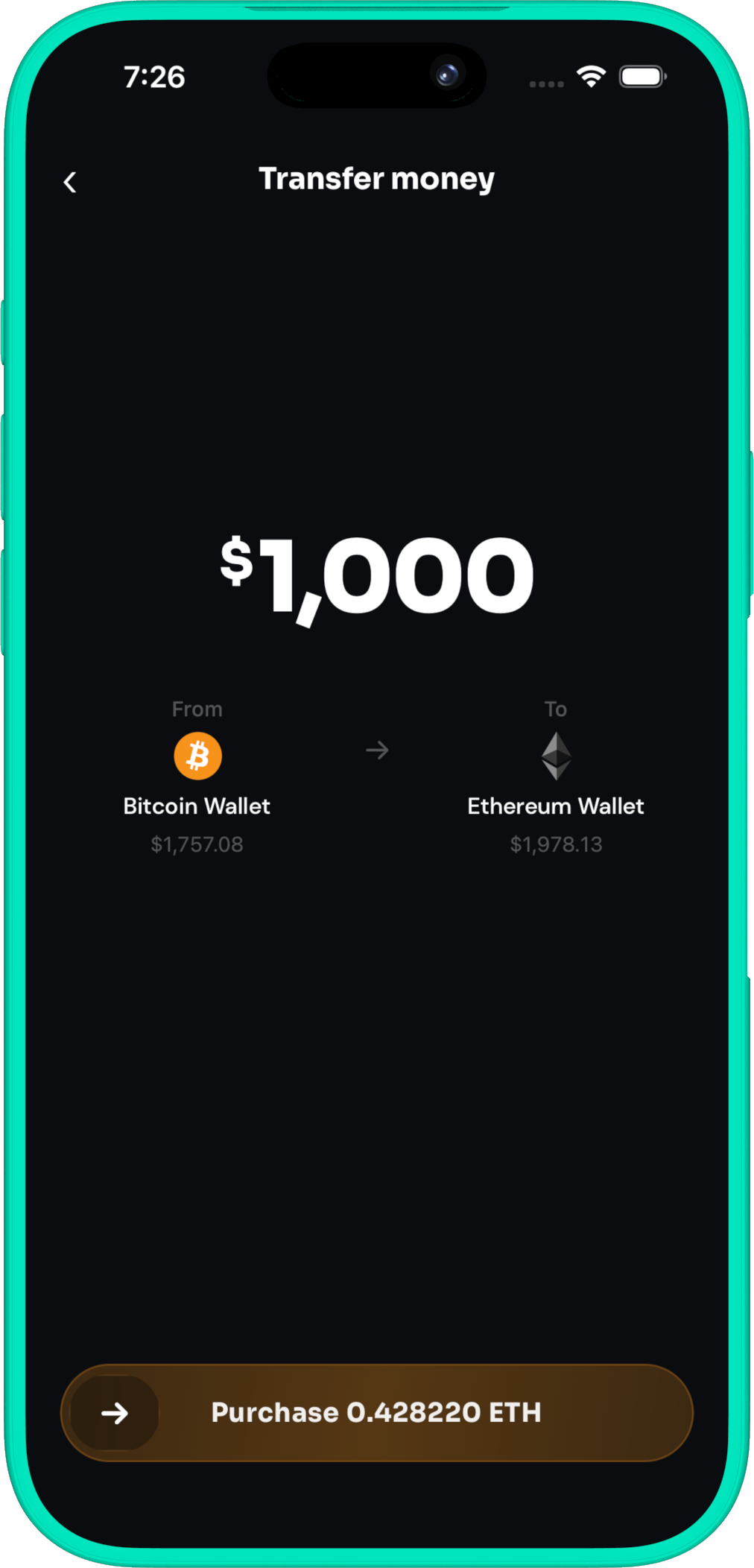 Monet swap between assets